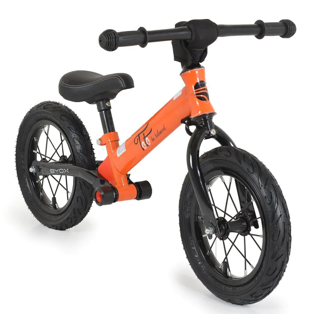 Bicicleta fara pedale unisex 12 inch Byox Toto Orange Bicicleta imagine noua responsabilitatesociala.ro