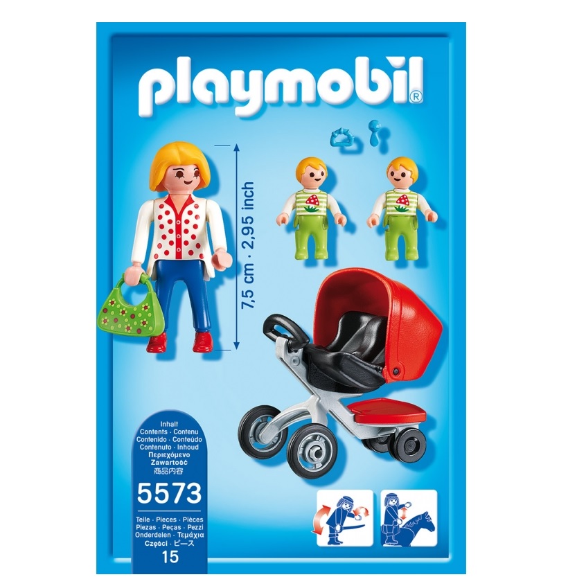 Playmobil PM5573 Carucior cu Gemeni