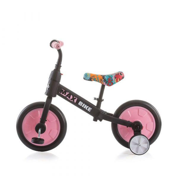 Bicicleta fara pedale pentru fete 10 inch Chipolino Max-Bike roz