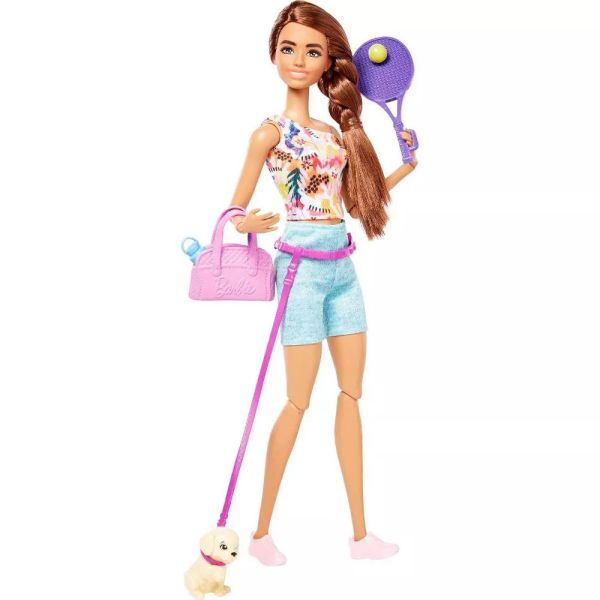 Papusa cu accesorii Mattel Barbie Fitness 