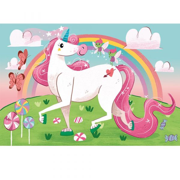 Puzzle 104 piese Clementoni I Belive In Unicorns 