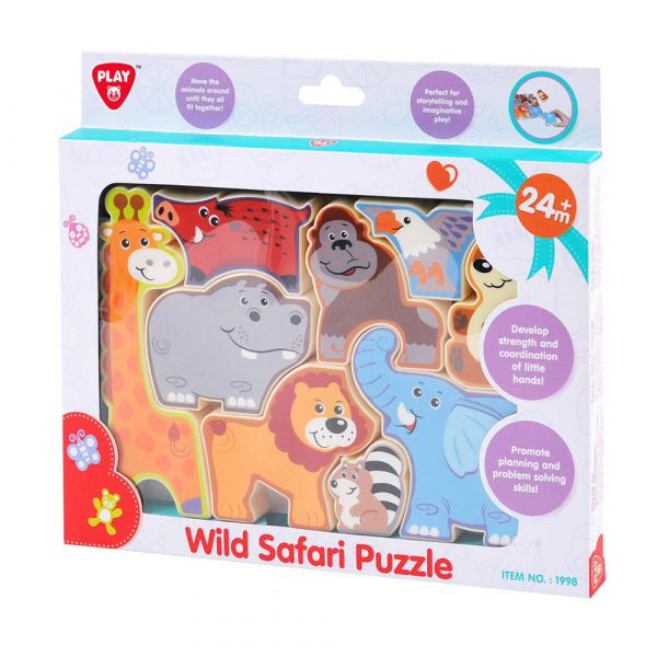 Puzzle cu animale din jungla Play Go Safari 