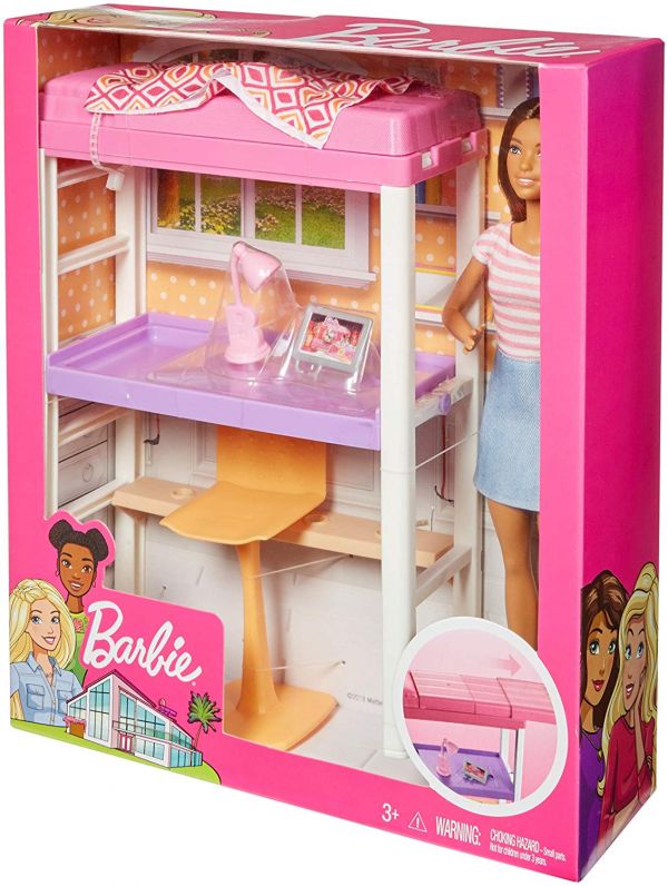 Set de joaca cu papusa si mobila Barbie 