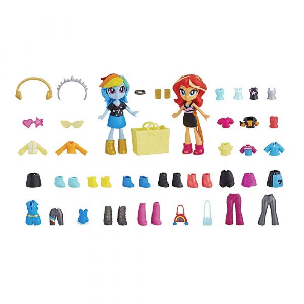 Set de joaca cu 2 mini figurine si accesorii Hasbro My Little Pony Equestria Girls 