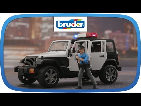Masinuta de politie Bruder Jeep Wrangler Unlimited Rubicon