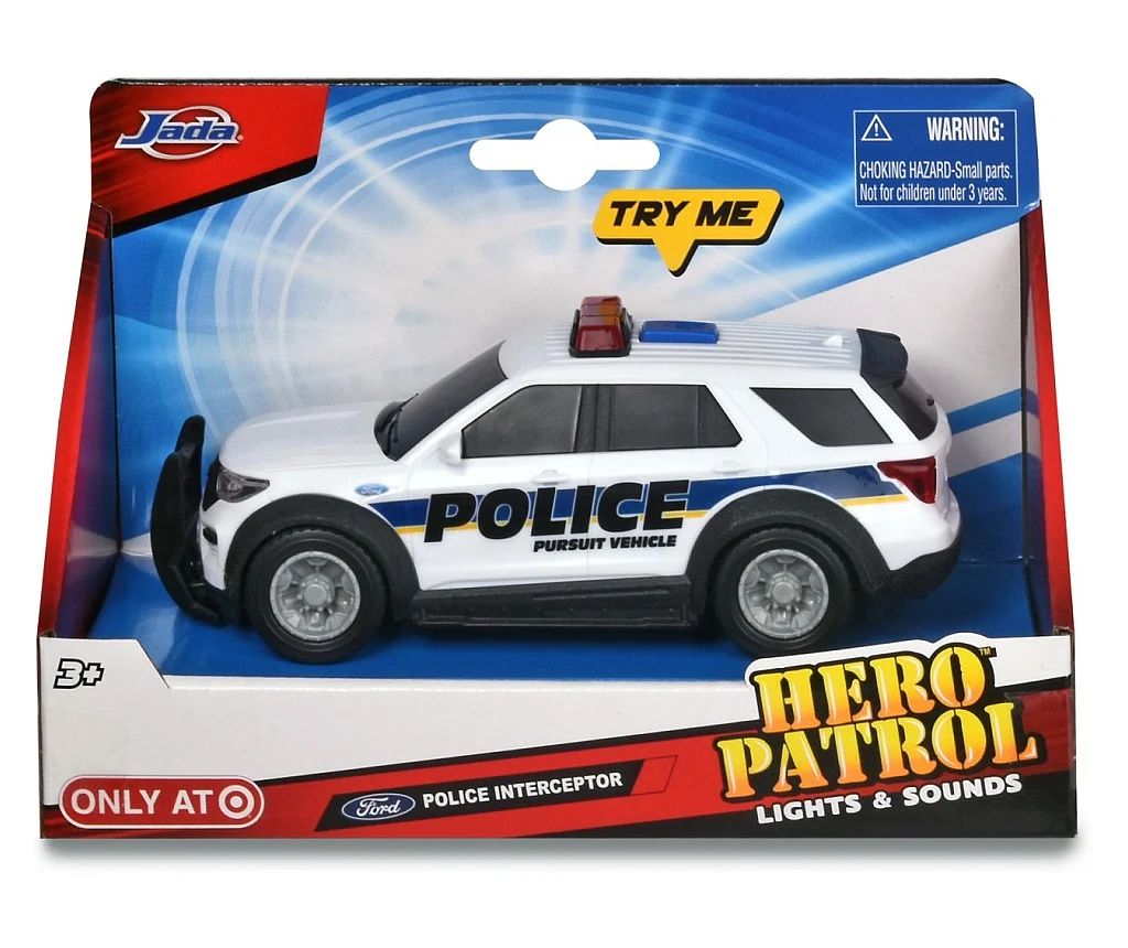 Jeep de politie cu sunete si lumini Dickie Ford Hero Patrol Dickie