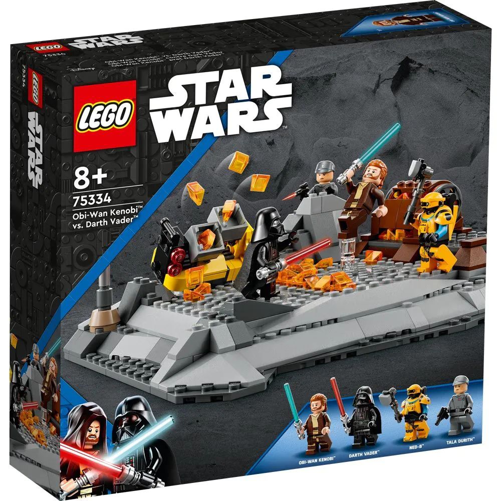Lego Star Wars Obi-Wan Kenobi versus Darth Vader 75334 (75334) imagine noua responsabilitatesociala.ro