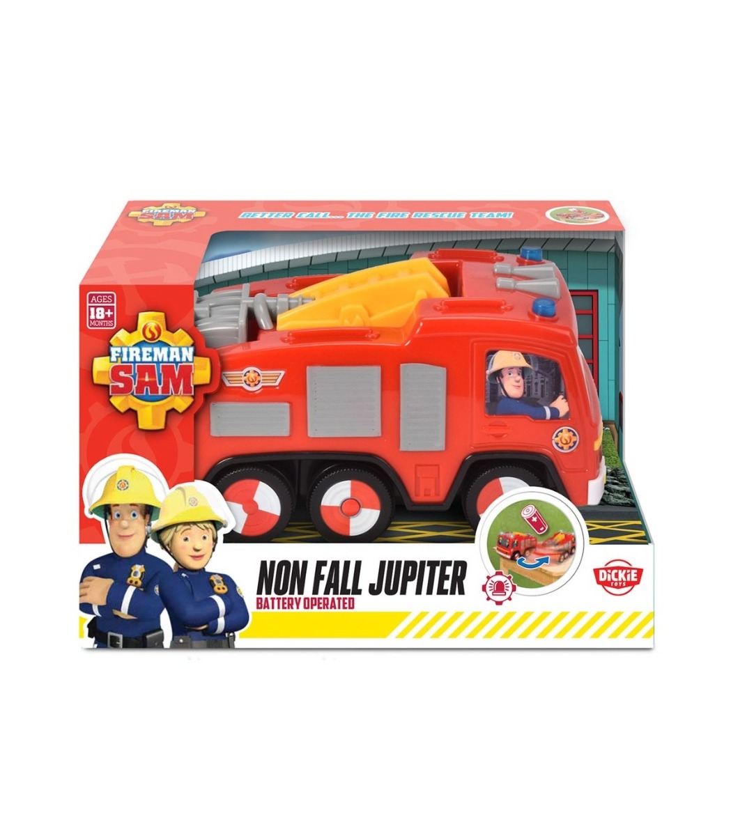 Masina de pompieri cu senzor Non Fall Jupiter Sam Pompierul