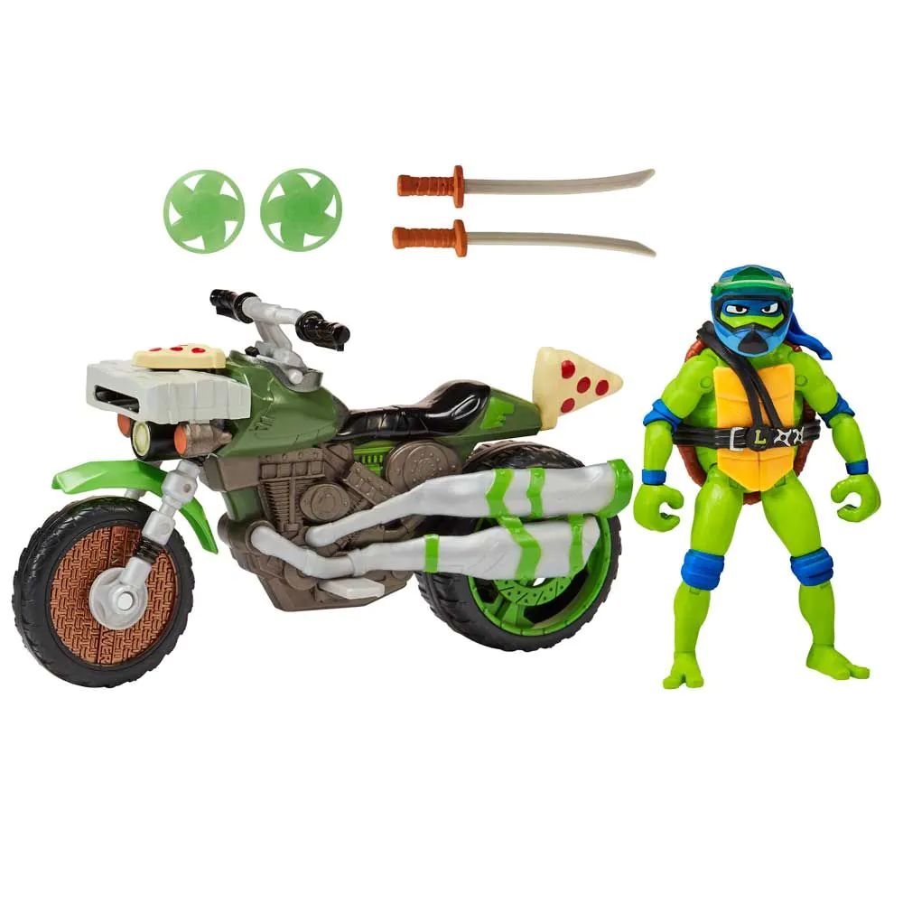 Motocicleta cu figurina Testoasele Ninja Haosul Mutantilor