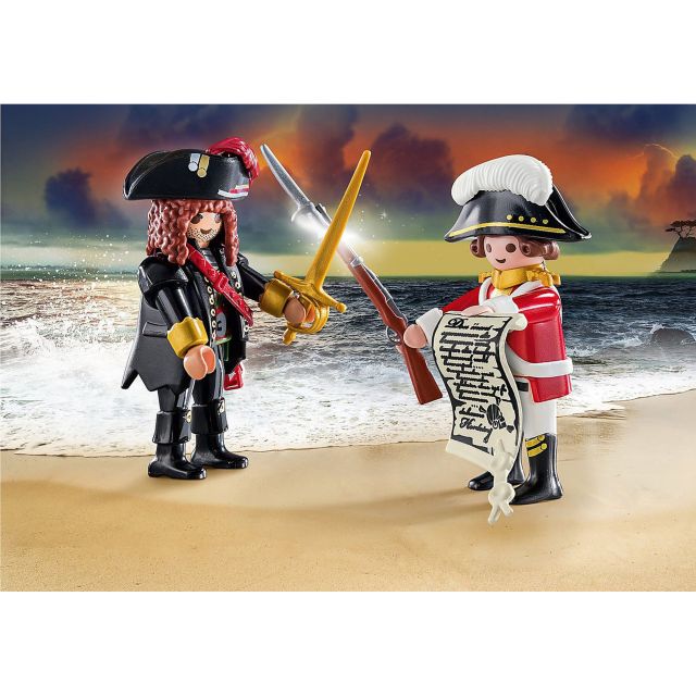 Playmobil PM70273 Set 2 Figurine Pirat Si Soldat