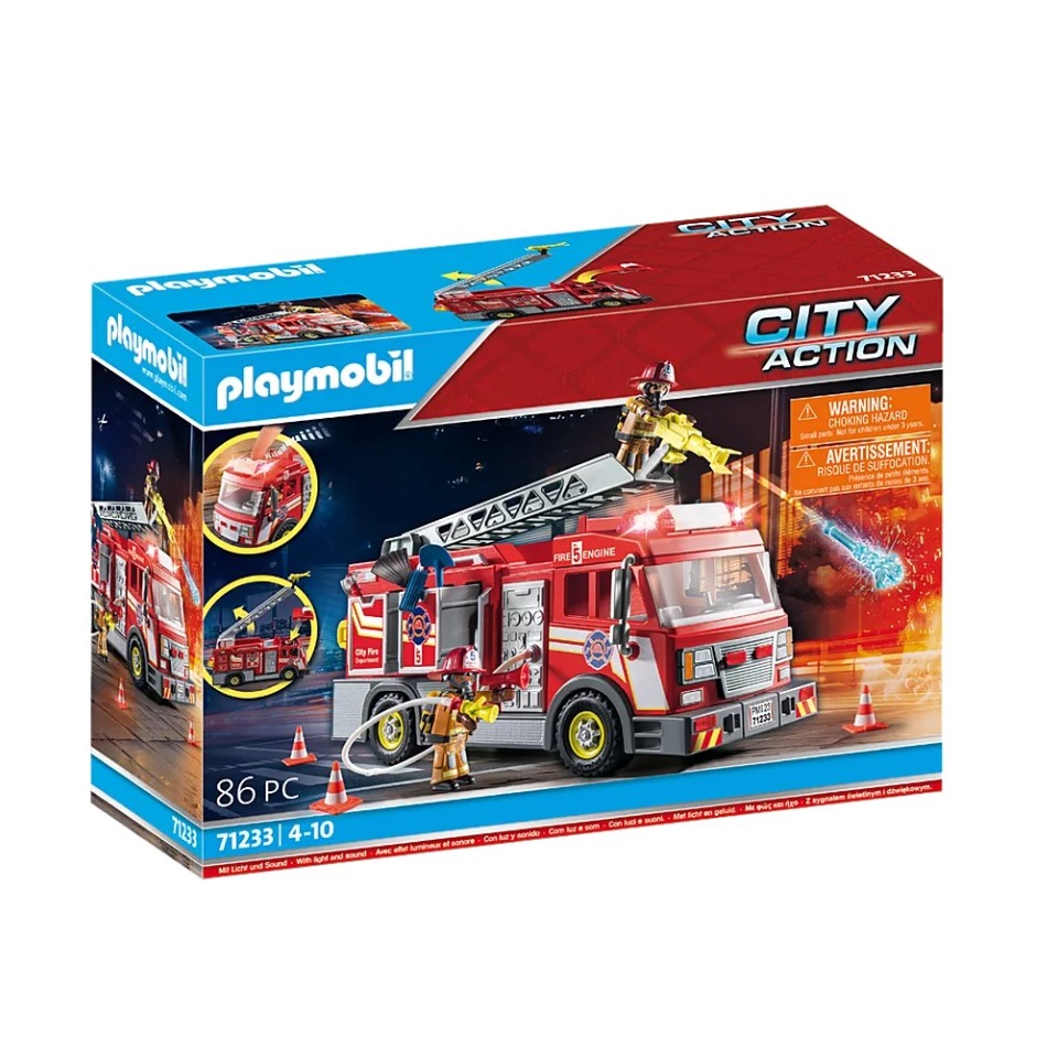 playmobil pm71233 camion de pompieri us 1 - 2024 comandajucarii.ro
