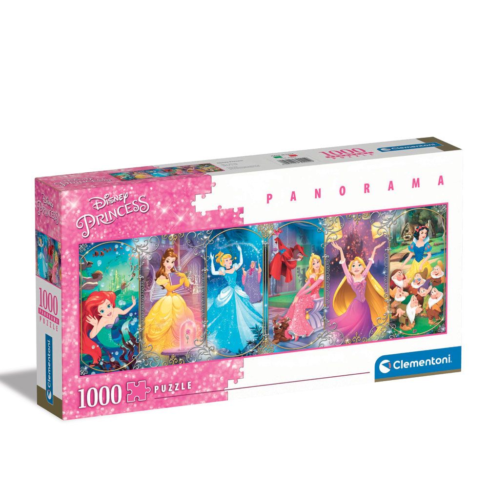Puzzle 1000 piese Clementoni HQ Collection Panorama Disney Princess 1000