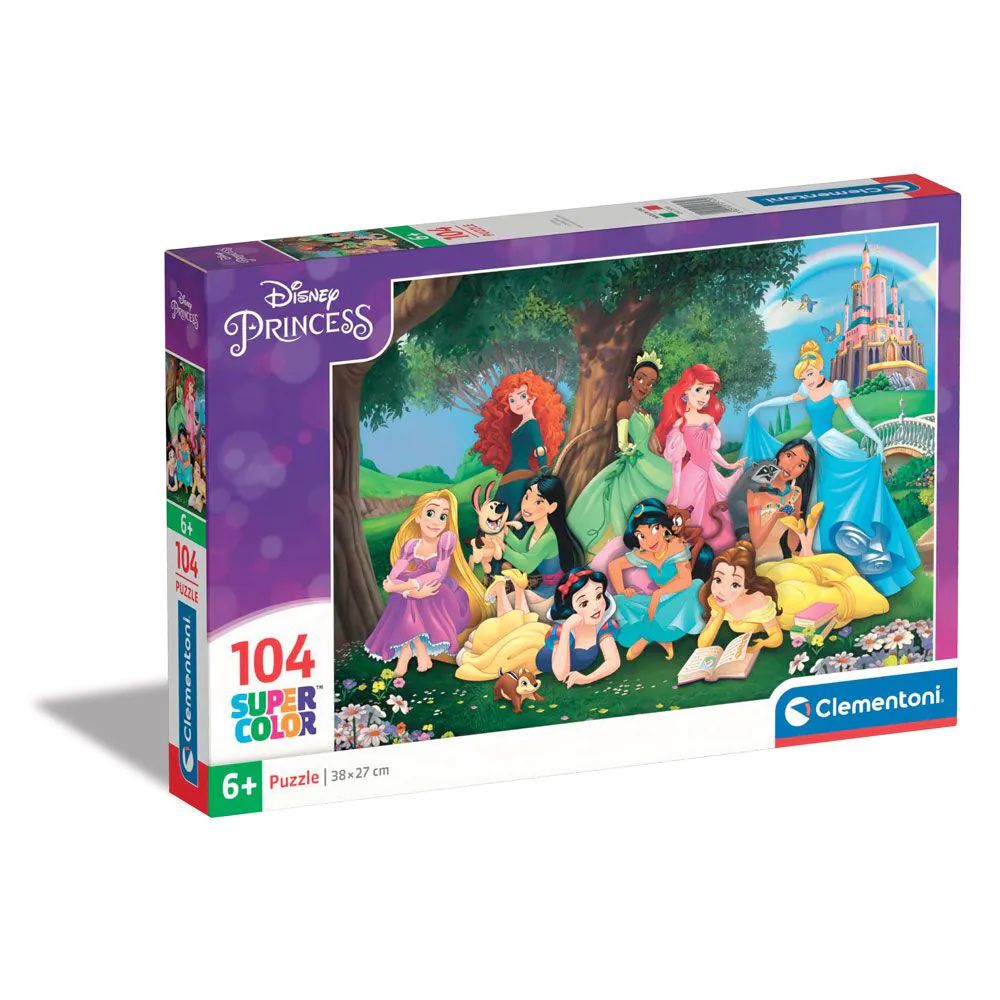 Poze Puzzle 104 piese Clementoni Supercolor Disney Princess 25743 hippoland.ro 