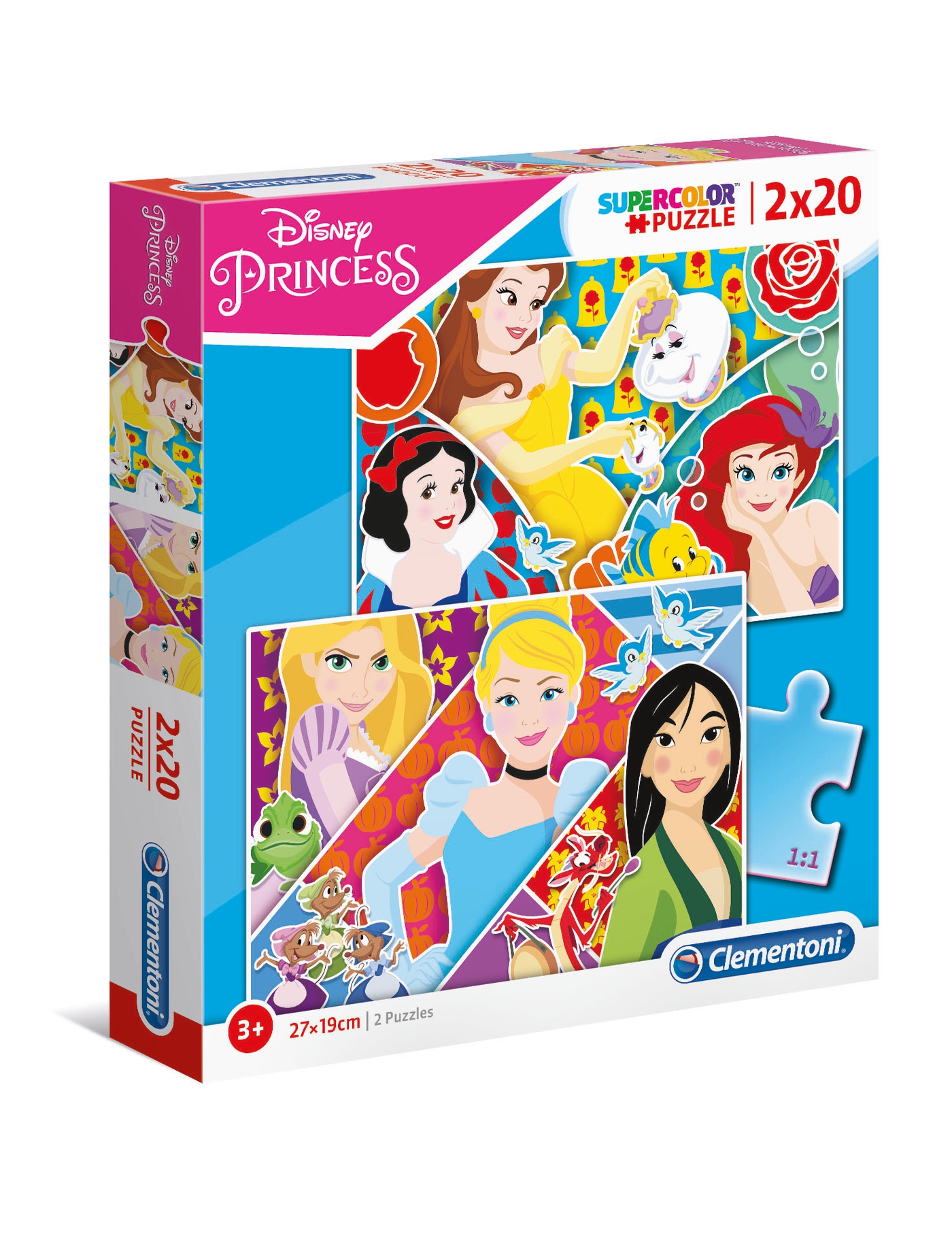 Puzzle 2x20 piese Clementoni Disney Princess