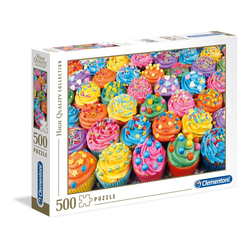 Puzzle 500 piese Clementoni High Quality Collection Colorful Cupcakes 35057 CLEMENTONI
