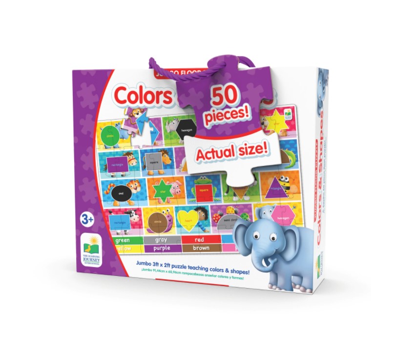 Puzzle de podea The Learning Journey Culori si forme Engleza Culori