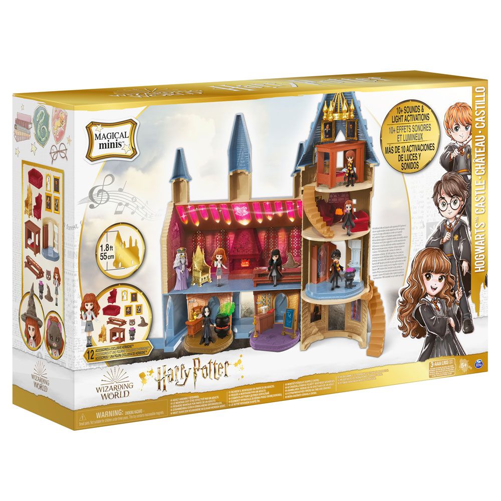 Set de joaca Harry Potter Castelul Hogwarts cu figurina Hermione Castelul imagine noua responsabilitatesociala.ro