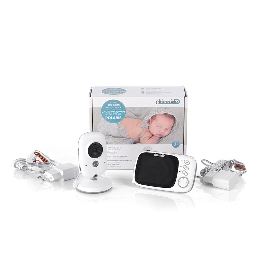 Sistem monitorizare audio-video bebelusi Chipolino Polaris imagine hippoland.ro