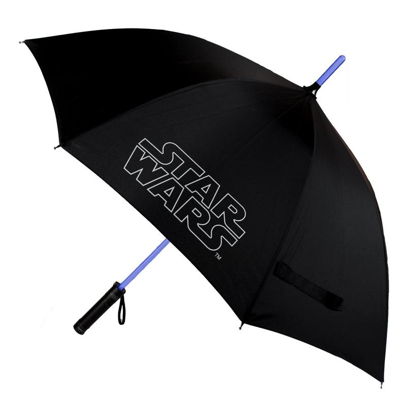 Umbrela cu tija luminoasa Star Wars copii imagine 2022